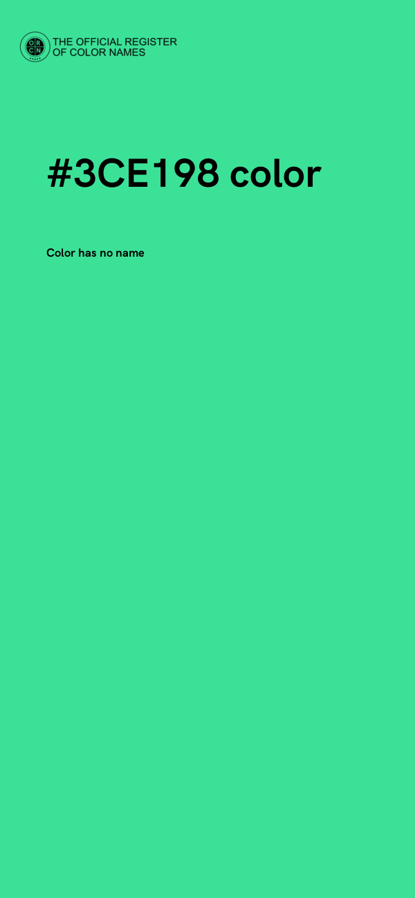 #3CE198 color image