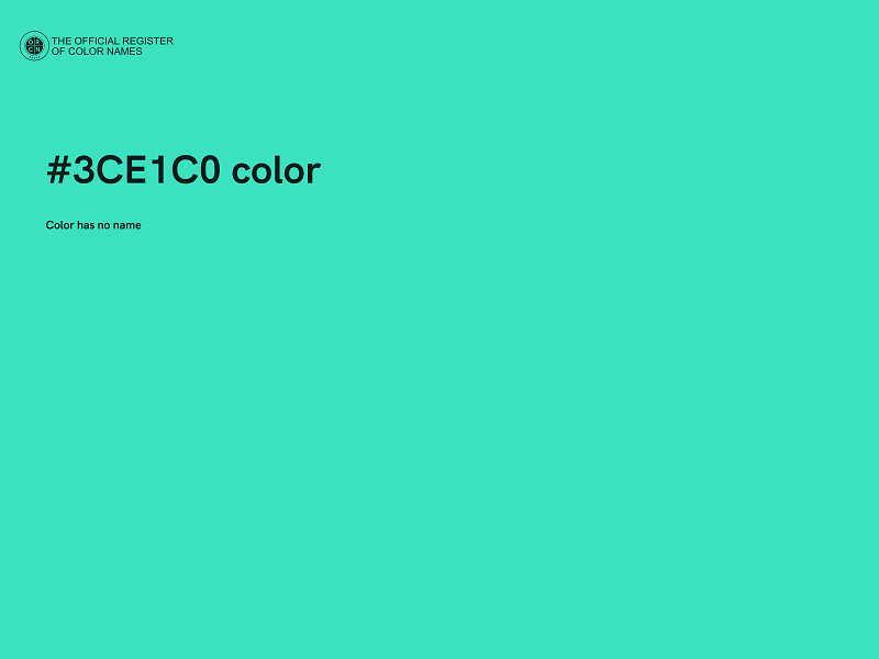 #3CE1C0 color image