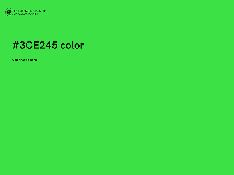 #3CE245 color image