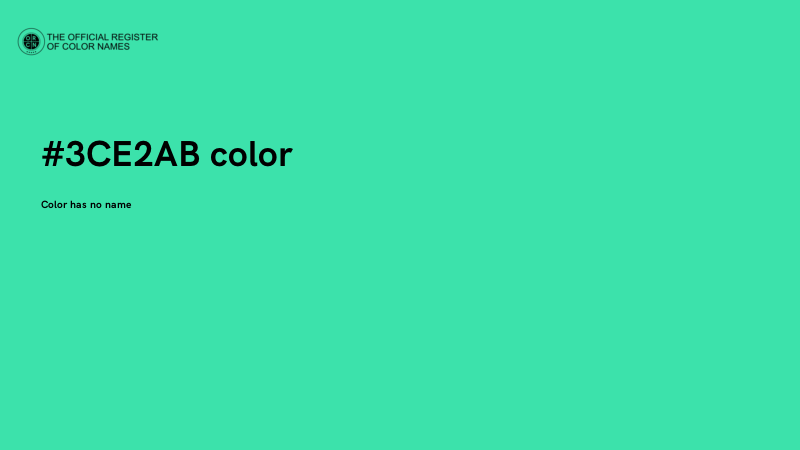 #3CE2AB color image