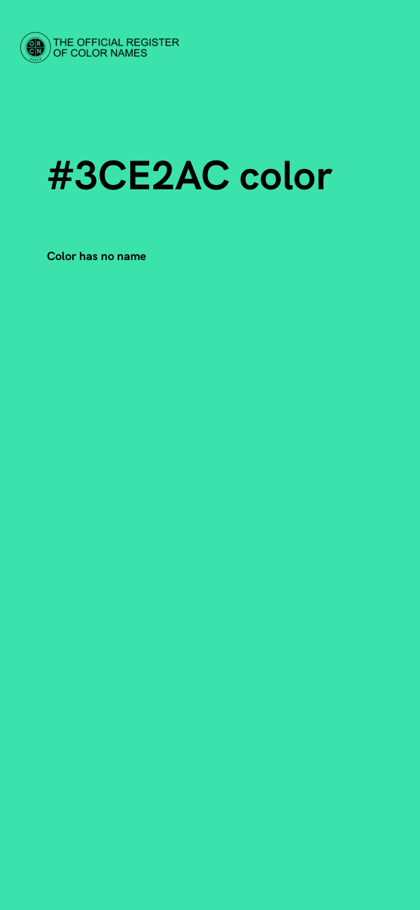 #3CE2AC color image