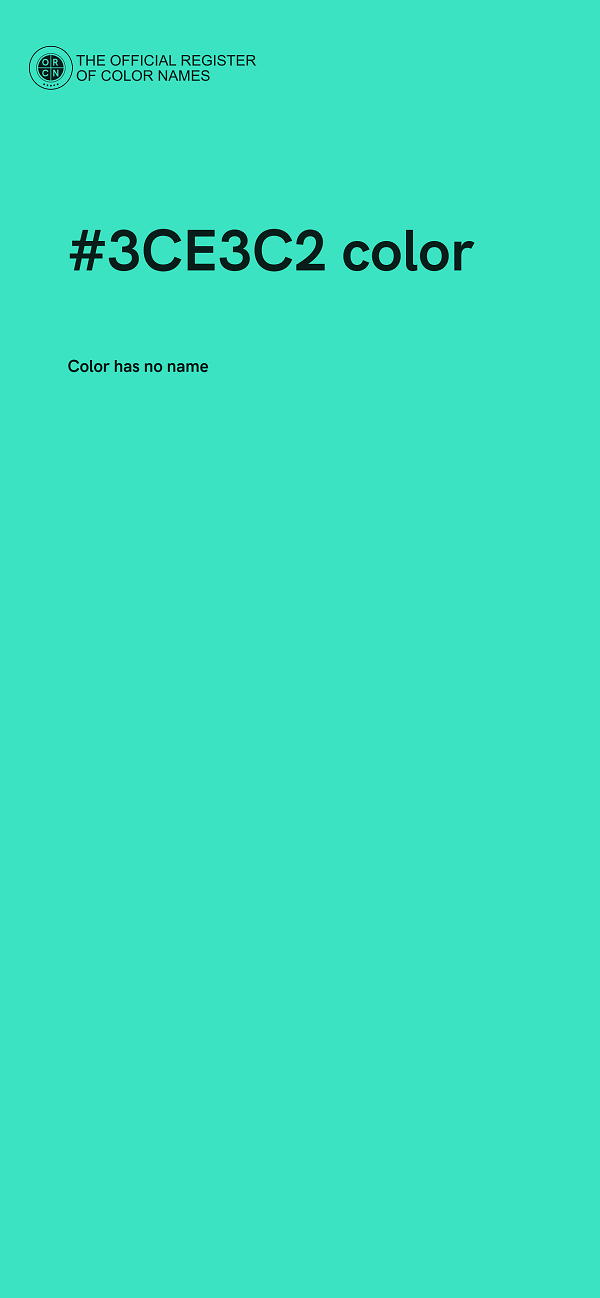 #3CE3C2 color image