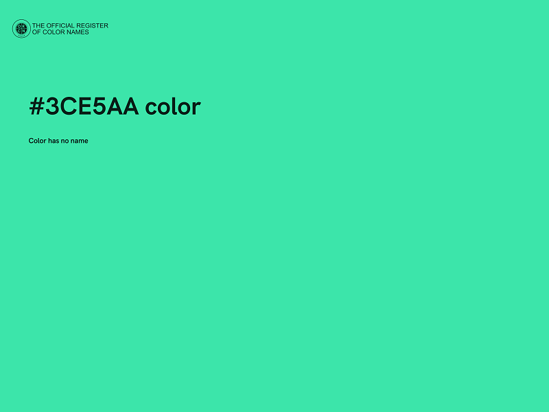 #3CE5AA color image