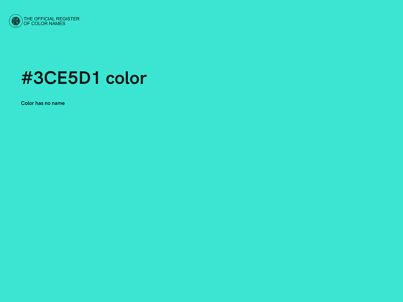 #3CE5D1 color image