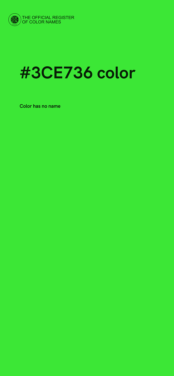 #3CE736 color image