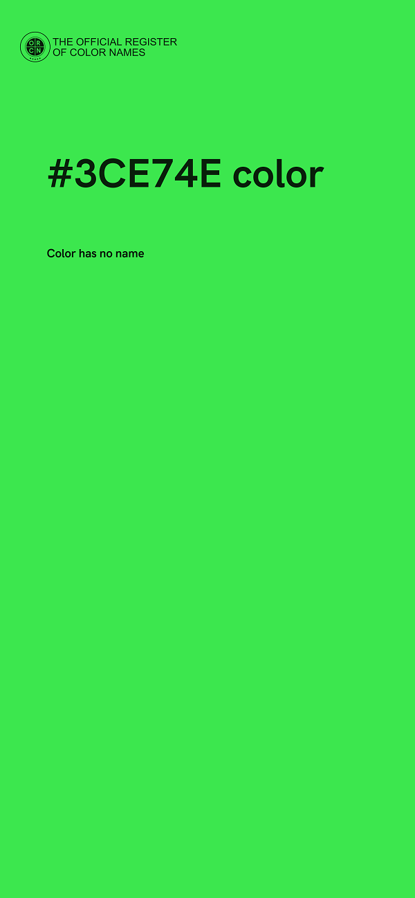 #3CE74E color image