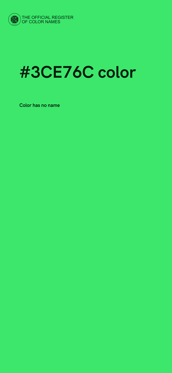 #3CE76C color image