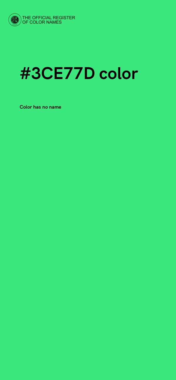 #3CE77D color image