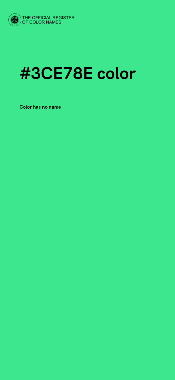 #3CE78E color image