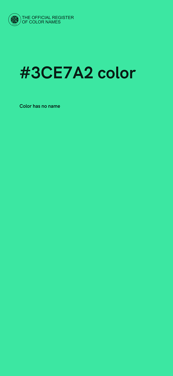 #3CE7A2 color image