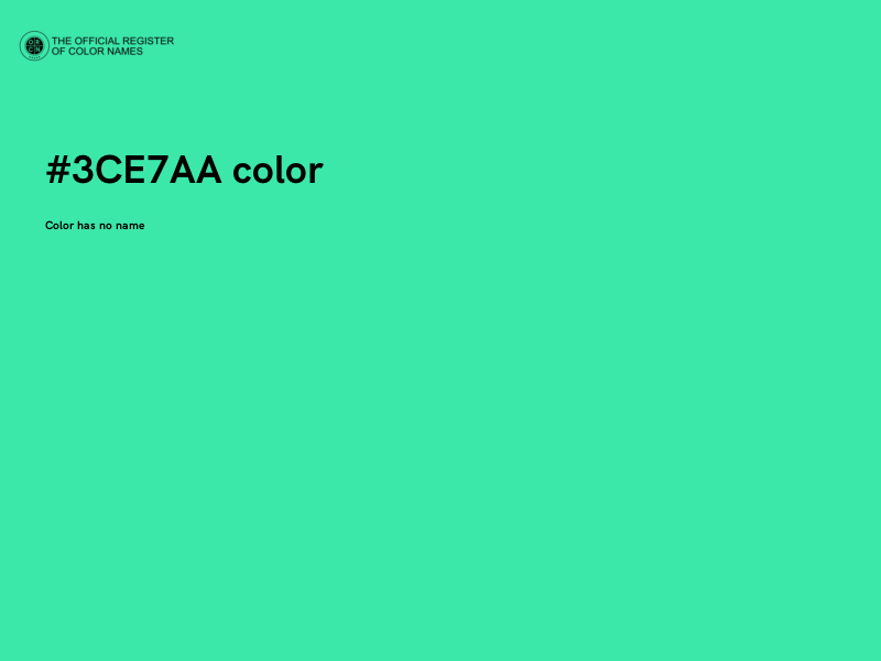 #3CE7AA color image