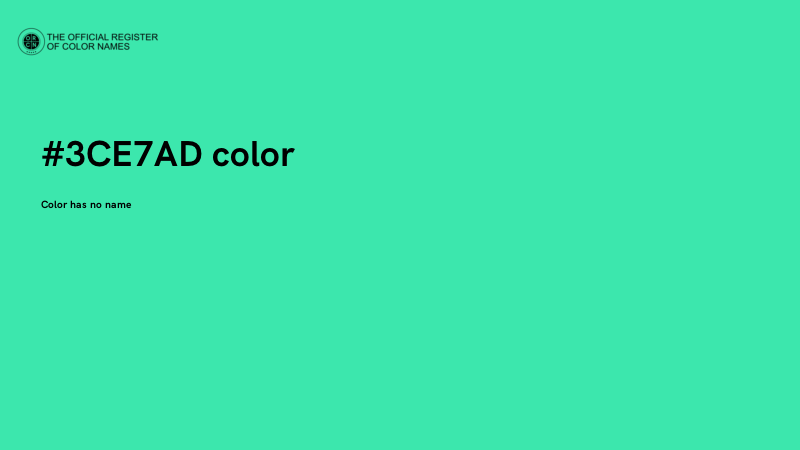 #3CE7AD color image