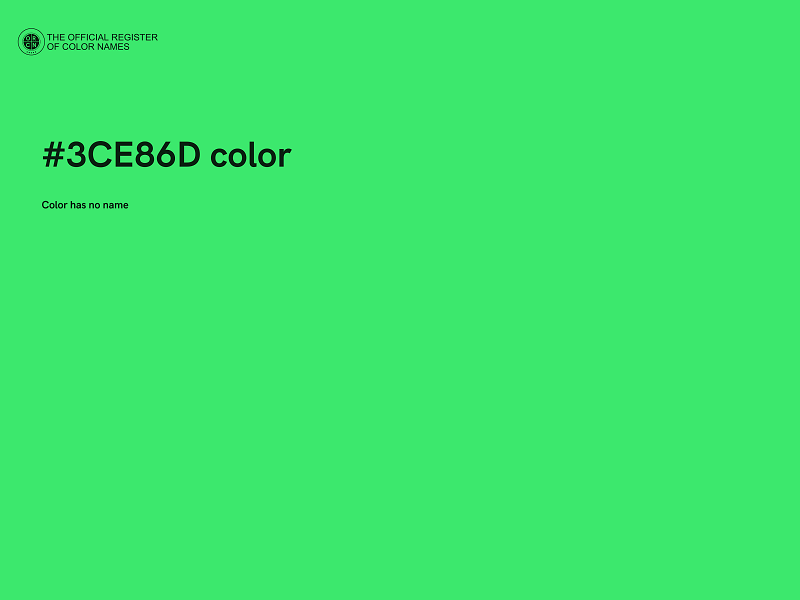 #3CE86D color image