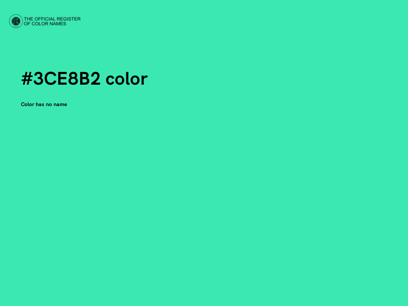 #3CE8B2 color image