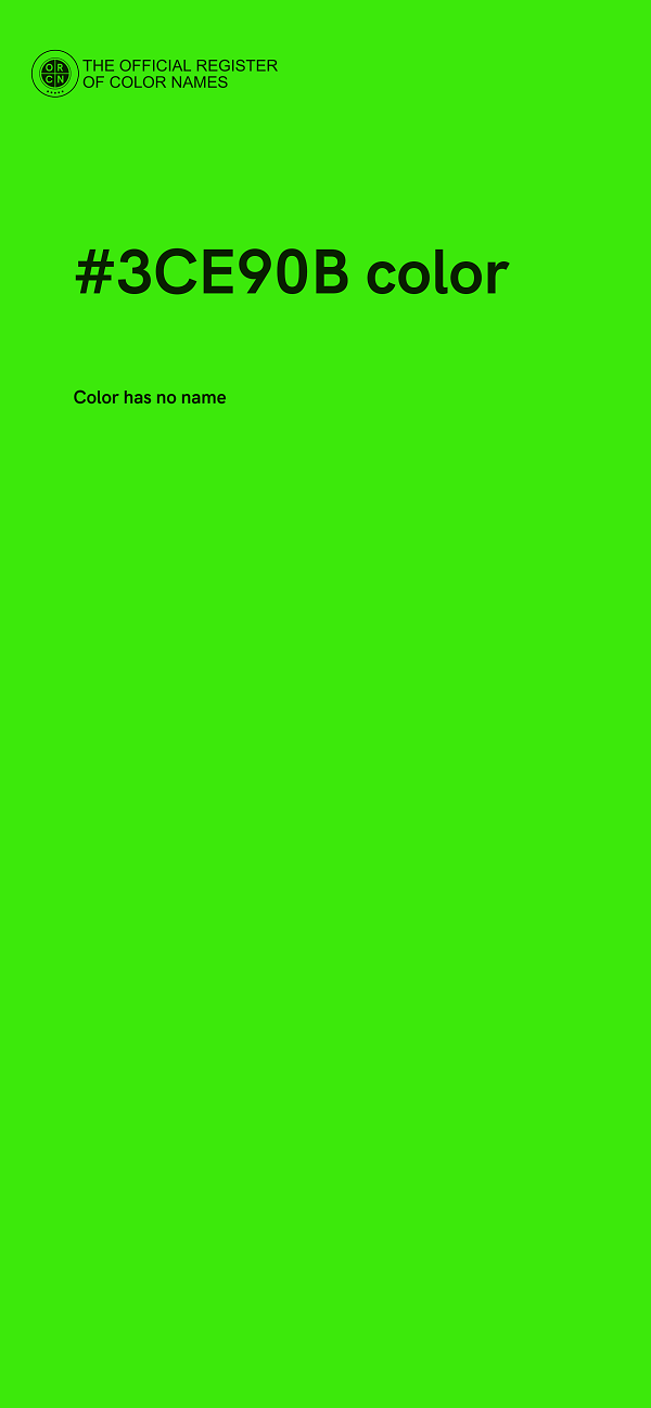 #3CE90B color image