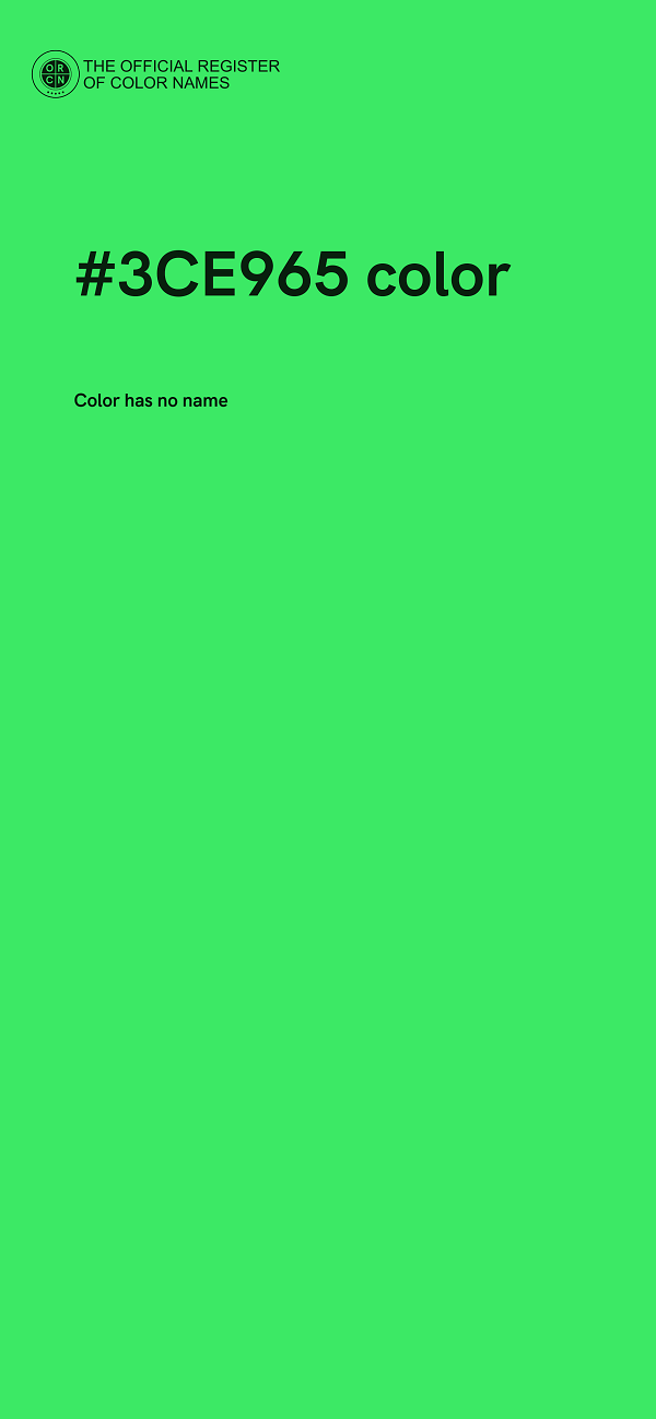 #3CE965 color image