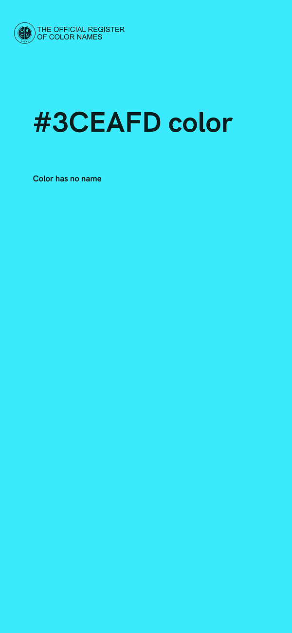 #3CEAFD color image