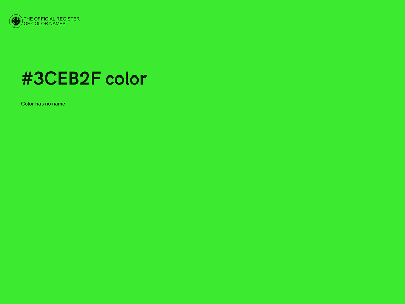 #3CEB2F color image