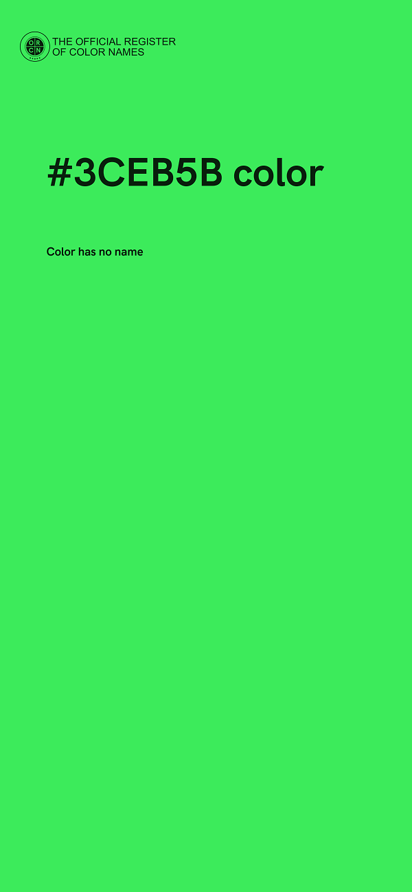 #3CEB5B color image