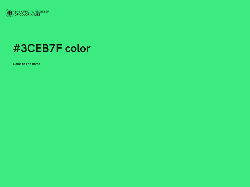 #3CEB7F color image