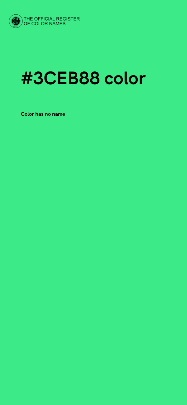 #3CEB88 color image