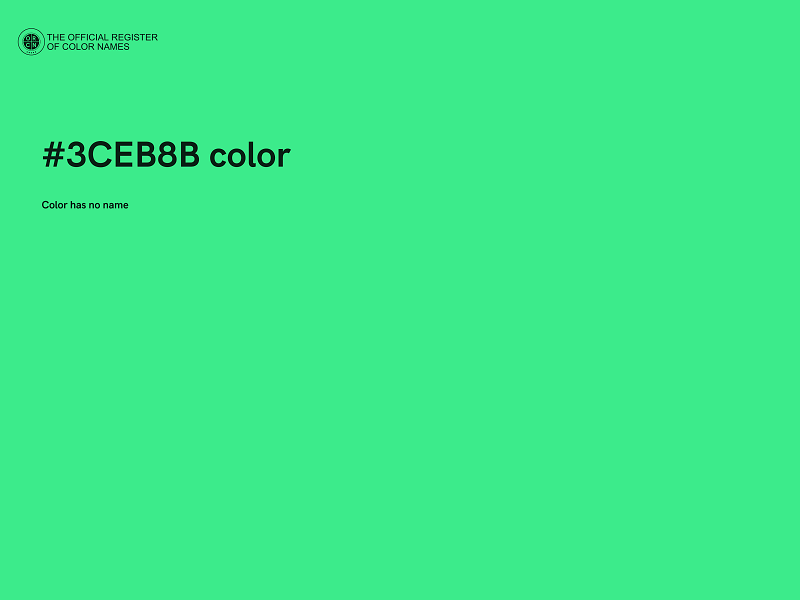 #3CEB8B color image