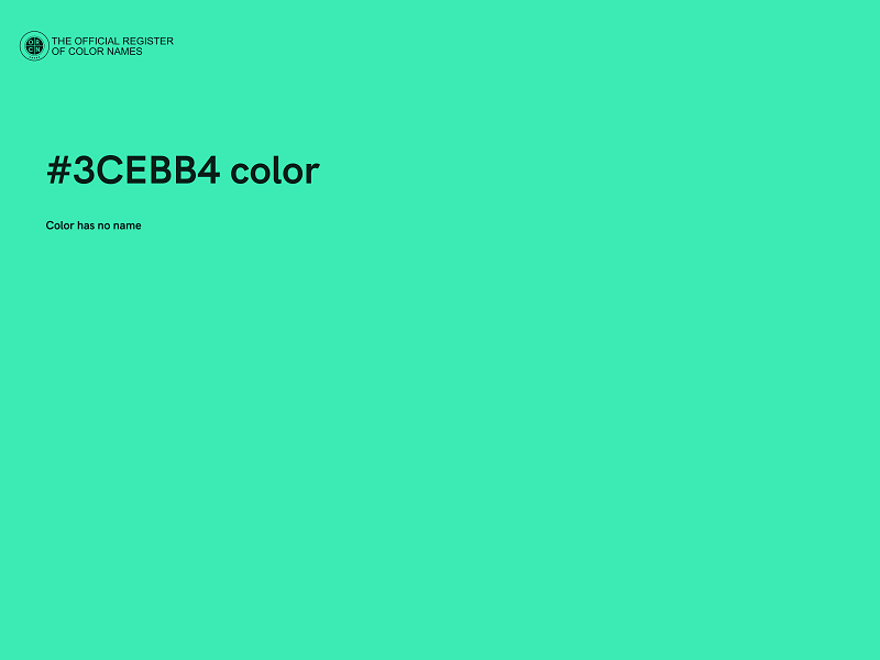 #3CEBB4 color image