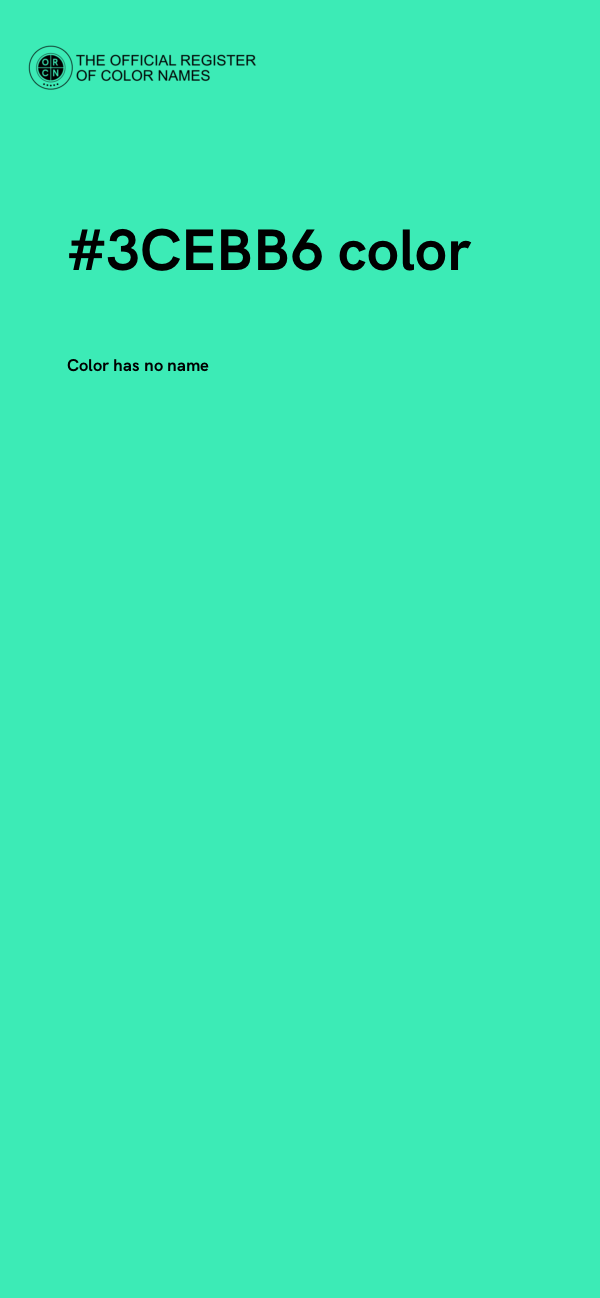 #3CEBB6 color image