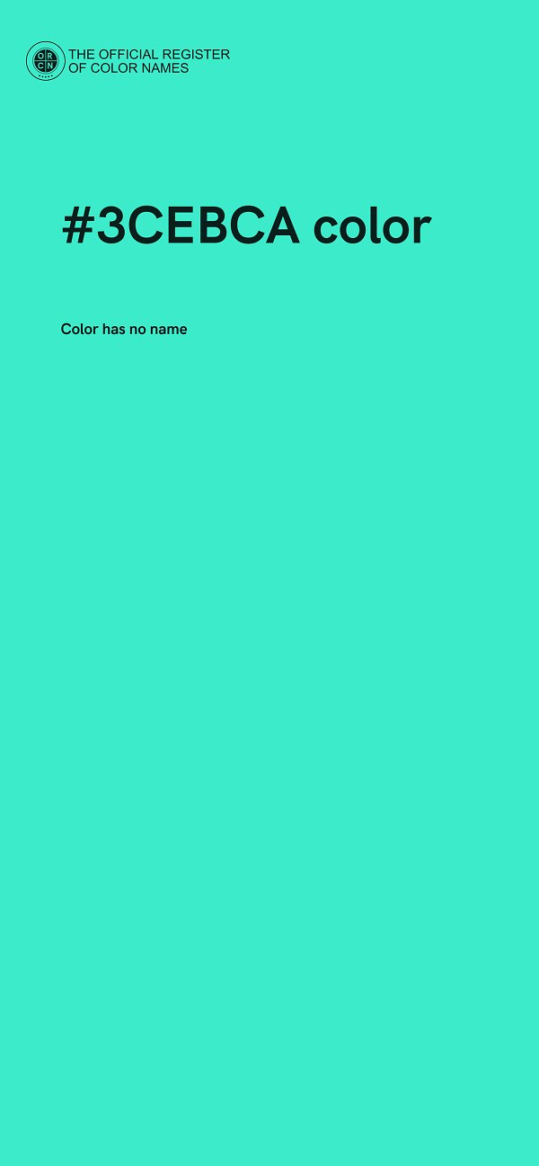 #3CEBCA color image