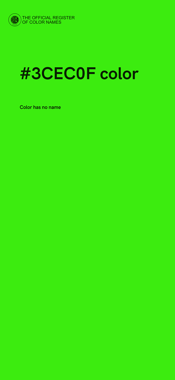 #3CEC0F color image