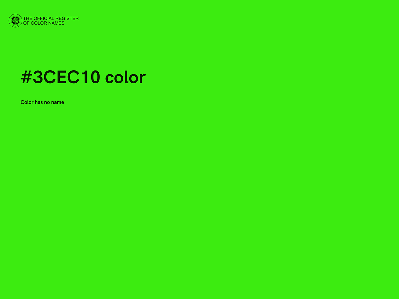 #3CEC10 color image