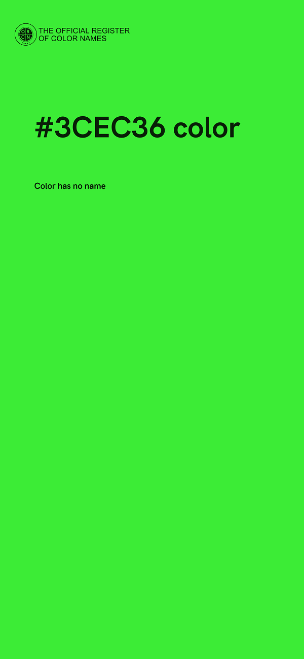 #3CEC36 color image