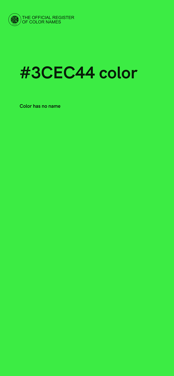 #3CEC44 color image