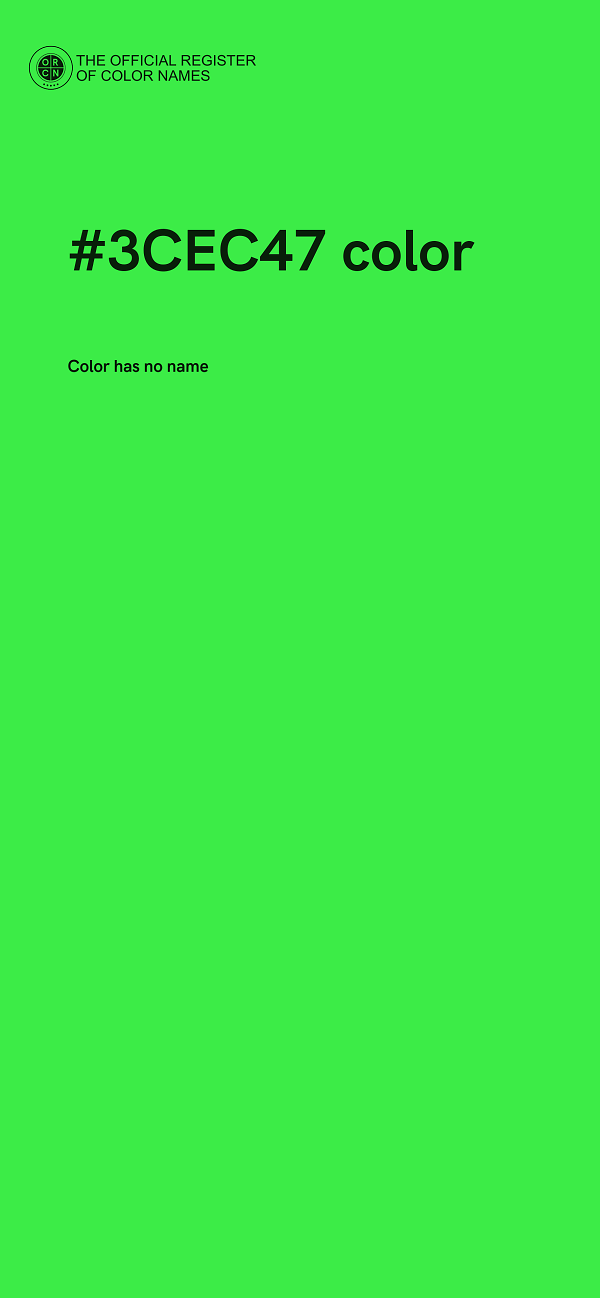 #3CEC47 color image
