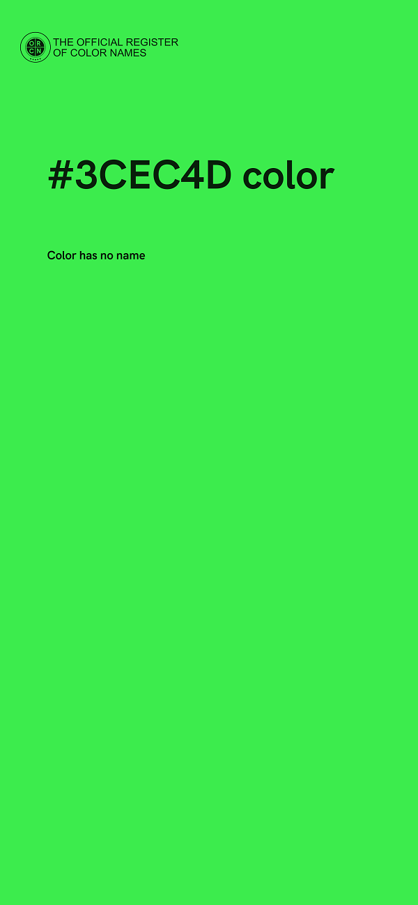 #3CEC4D color image