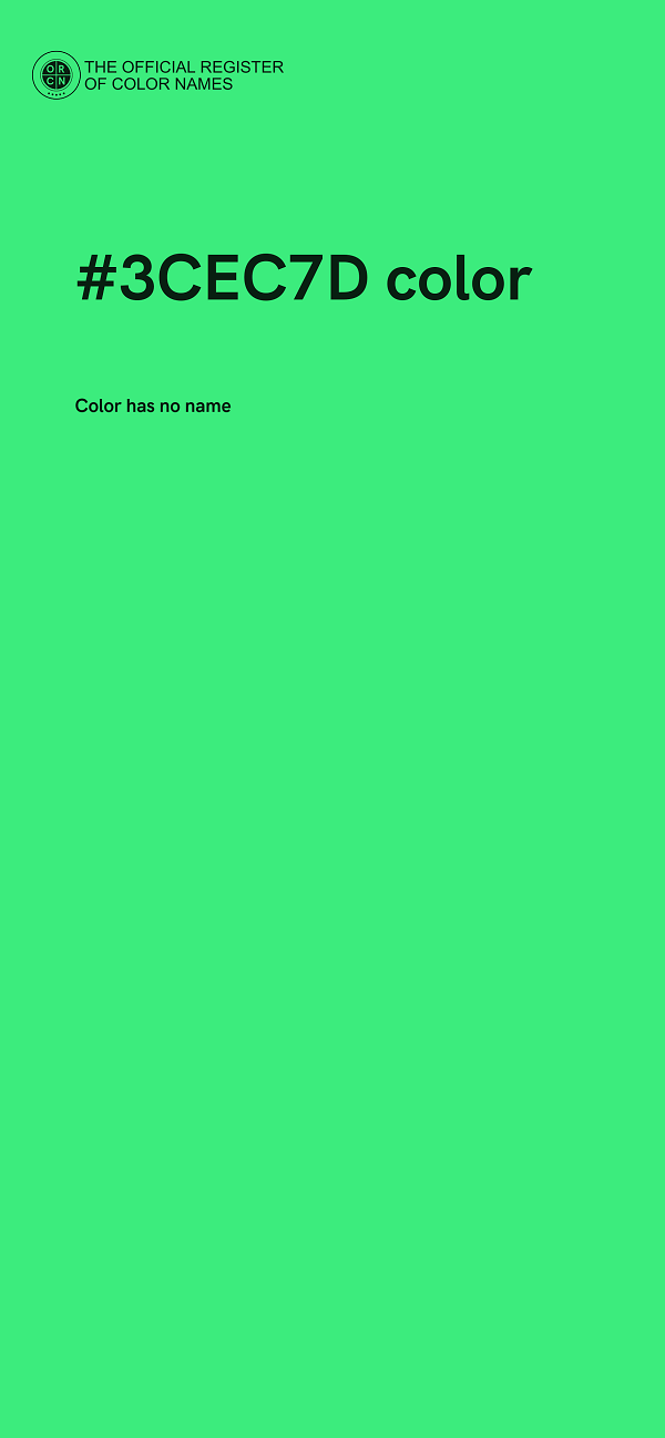 #3CEC7D color image
