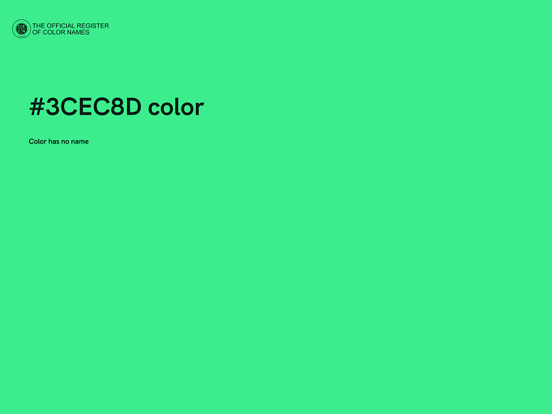 #3CEC8D color image