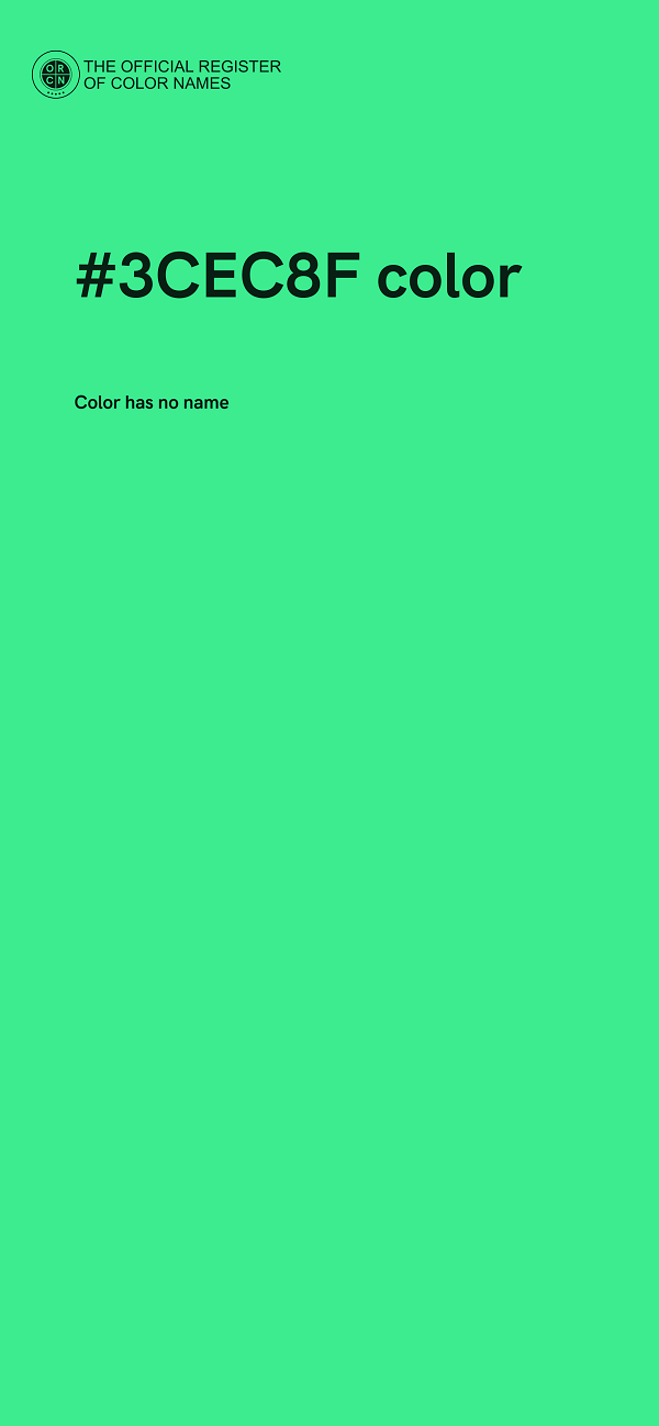 #3CEC8F color image