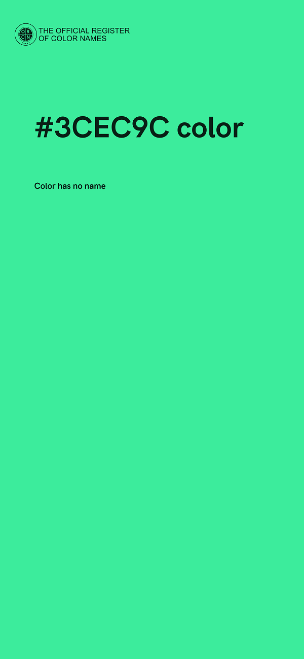 #3CEC9C color image