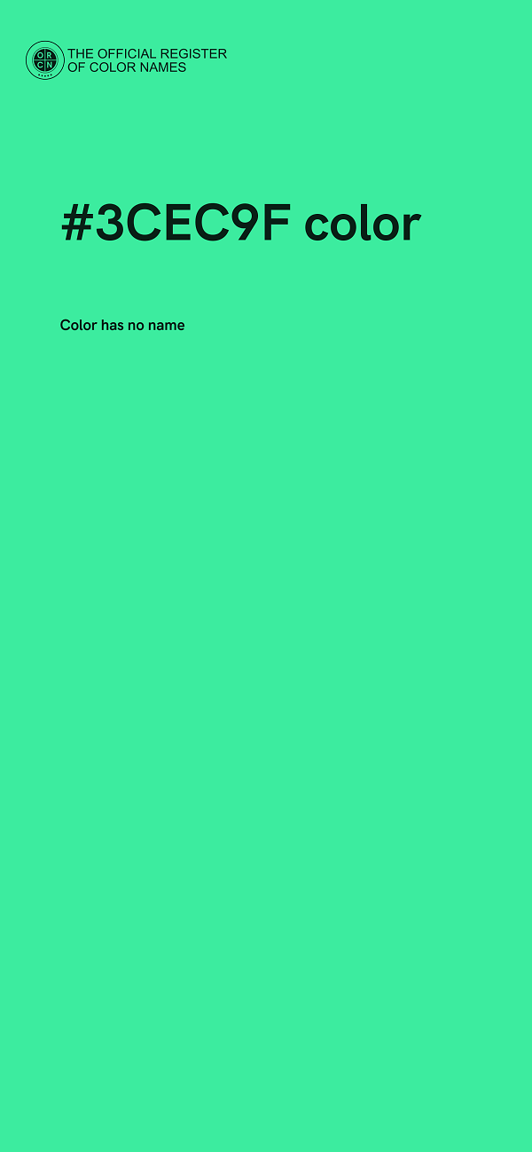 #3CEC9F color image