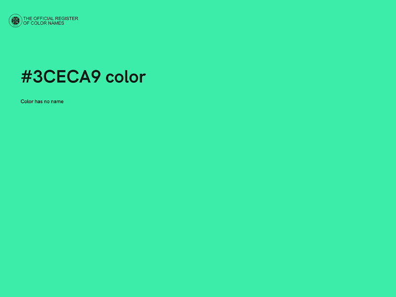 #3CECA9 color image