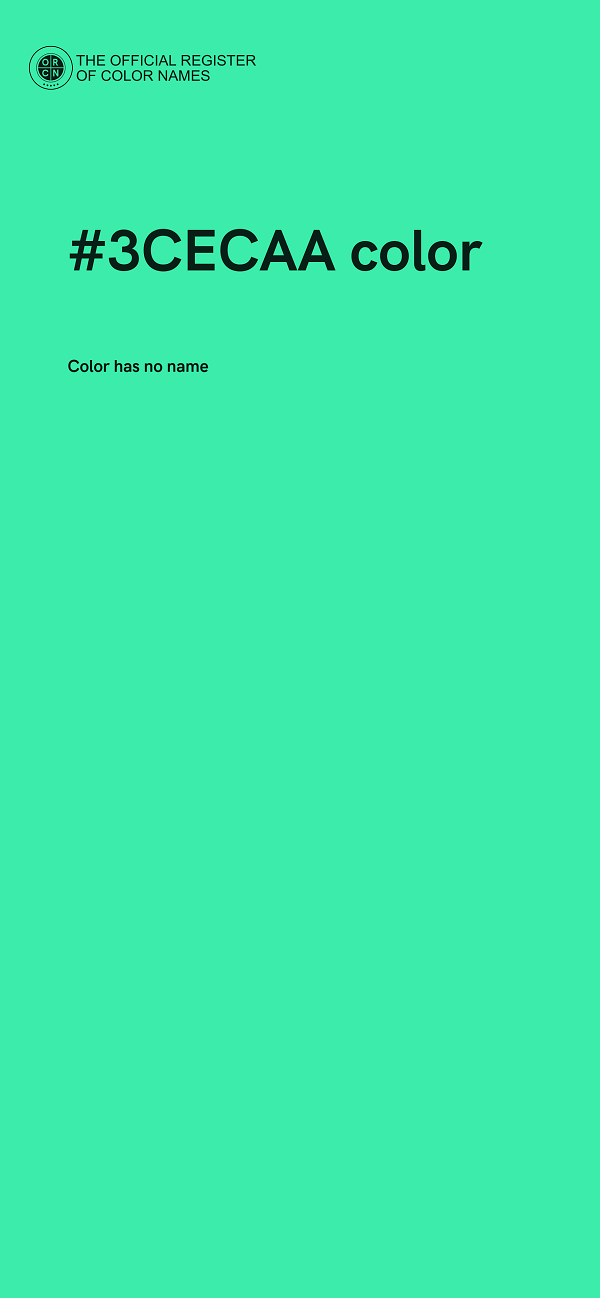#3CECAA color image