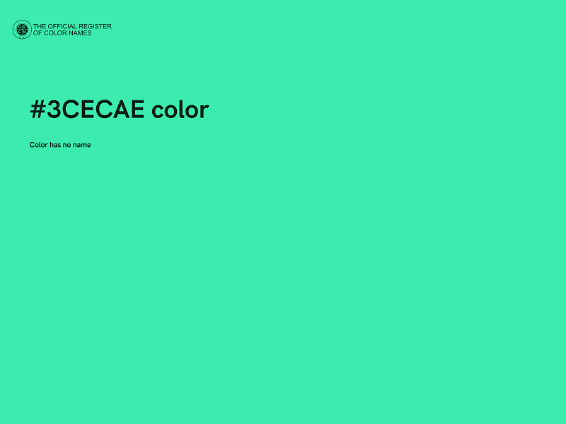 #3CECAE color image