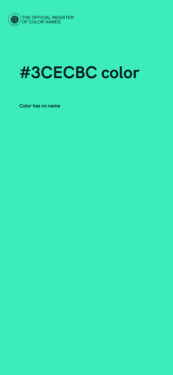 #3CECBC color image