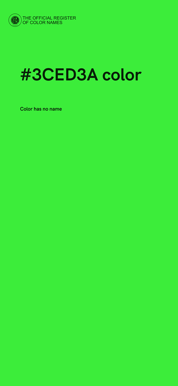 #3CED3A color image