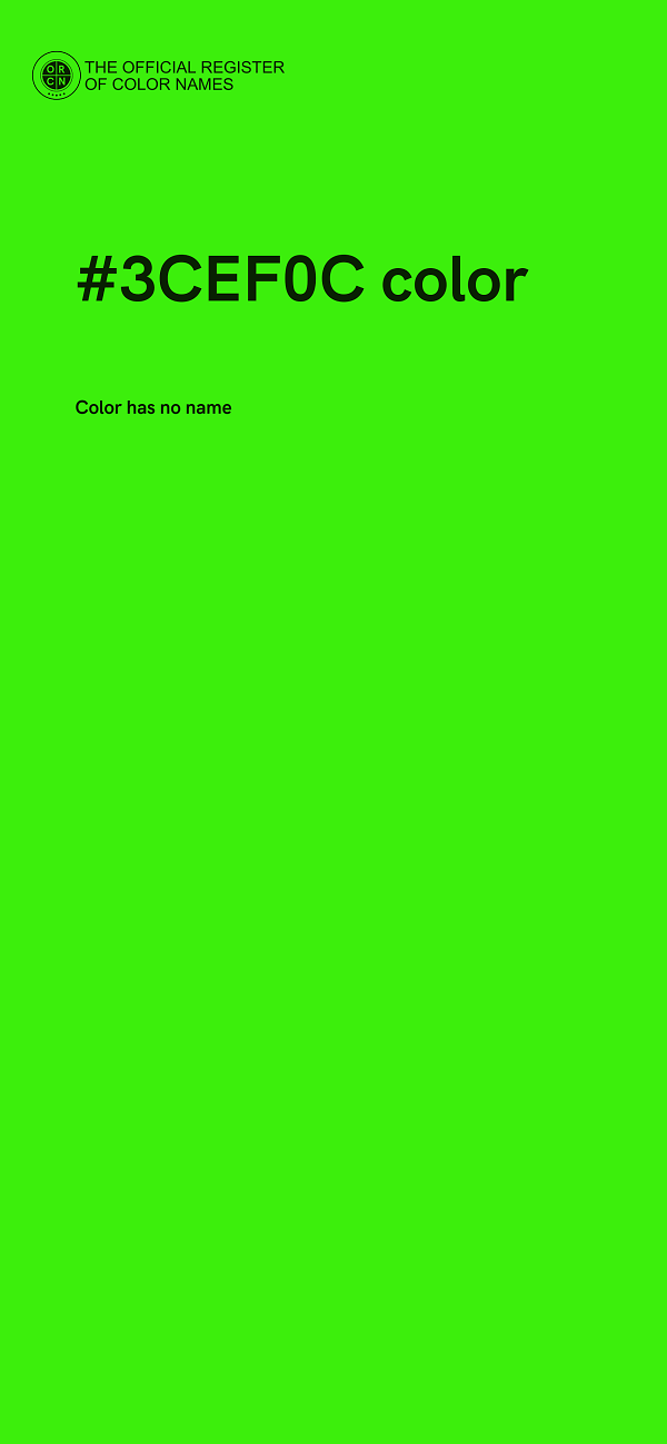 #3CEF0C color image