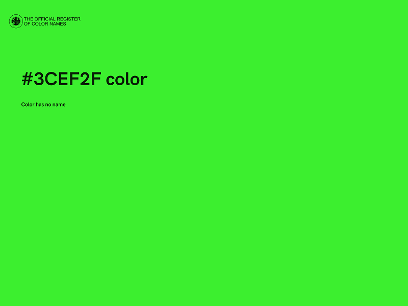 #3CEF2F color image