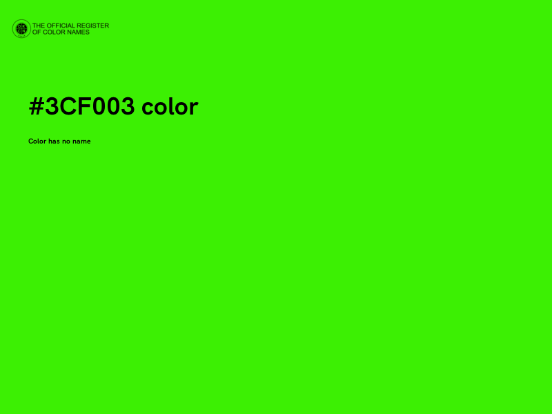 #3CF003 color image