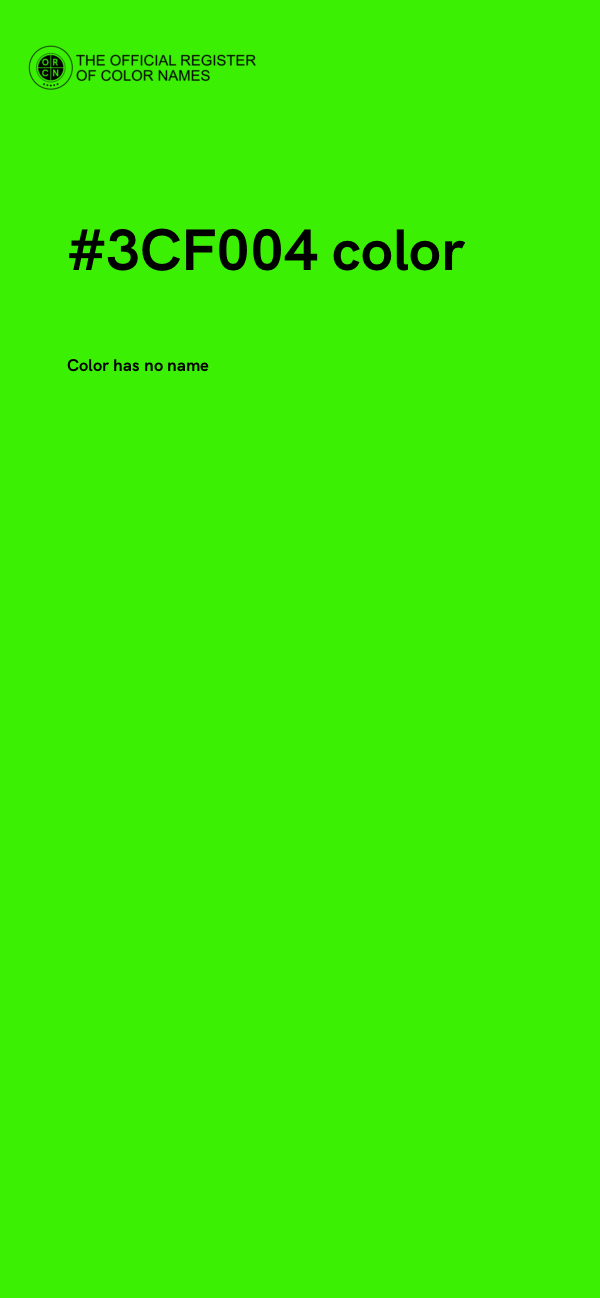 #3CF004 color image