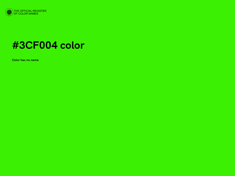 #3CF004 color image